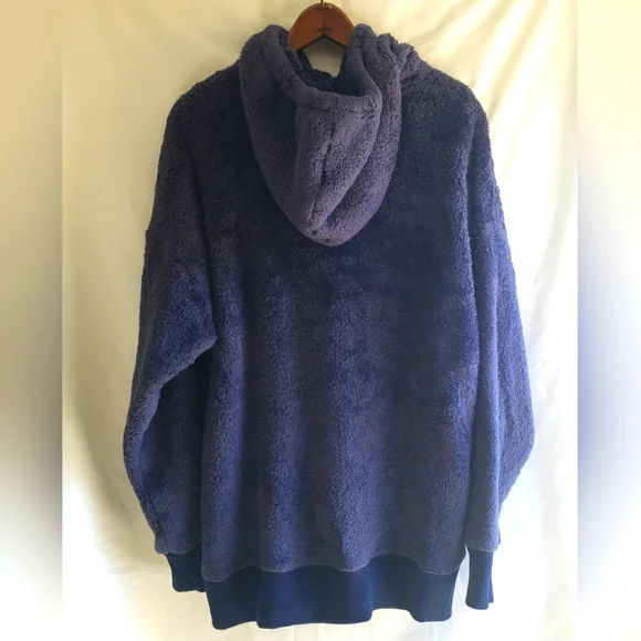 Aerie Navy Blue Pullover Hoodie Size 2XL - Picture 2 of 5
